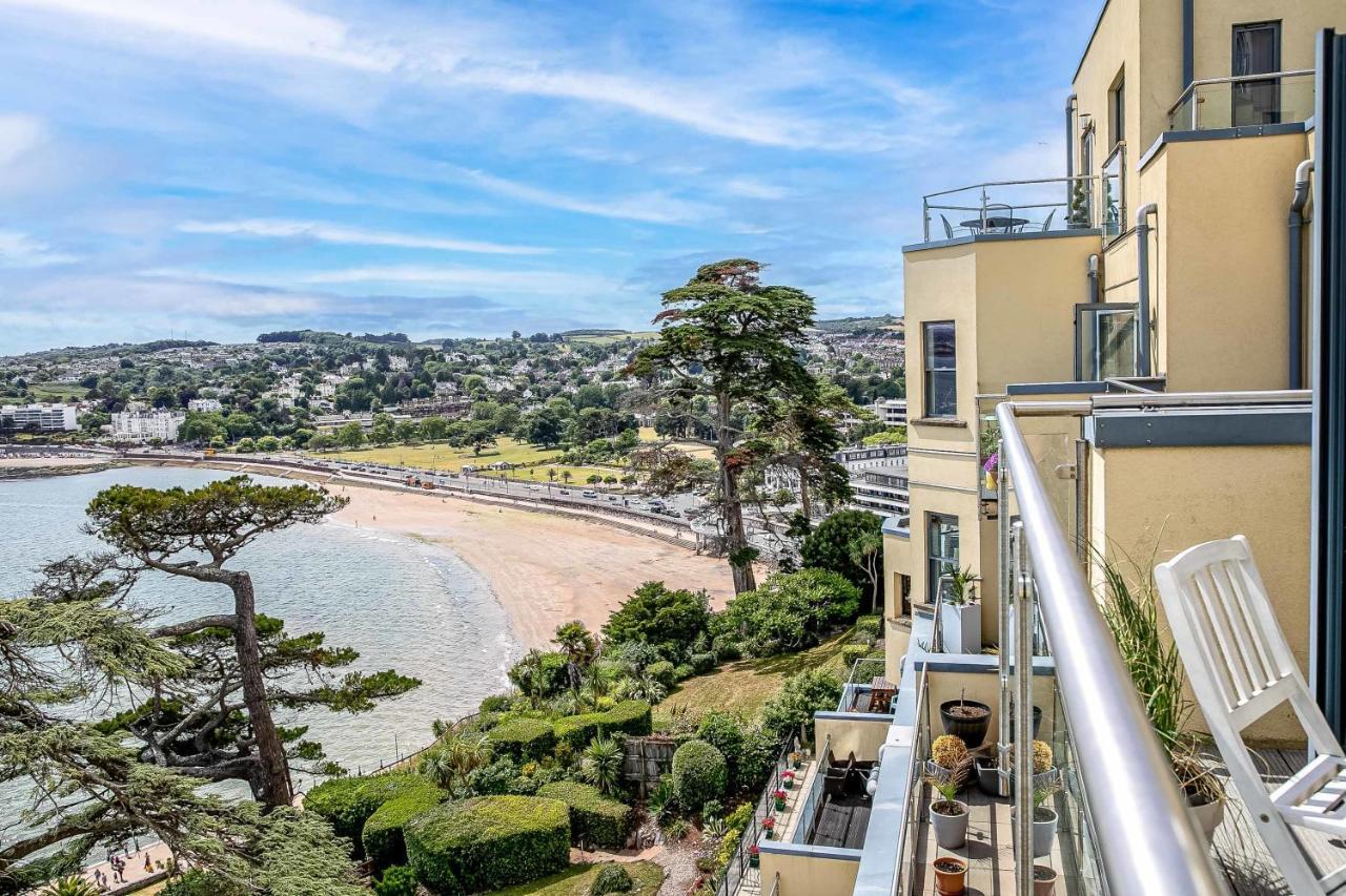 A7 Masts - Striking Beach Bolthole Apartment With Beautiful Sea Views Private Balcony & Parking Torquay Exterior foto